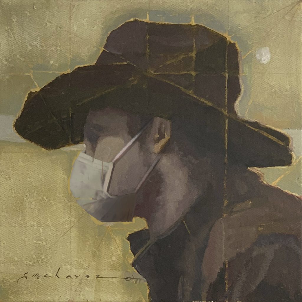 Young Cowboy with M95 mask